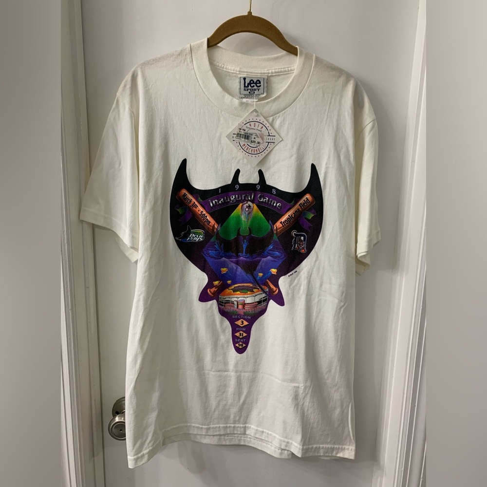 vintage Shirt 1998 Tampa Bay Devil Rays inaugural Original sports memorabilia